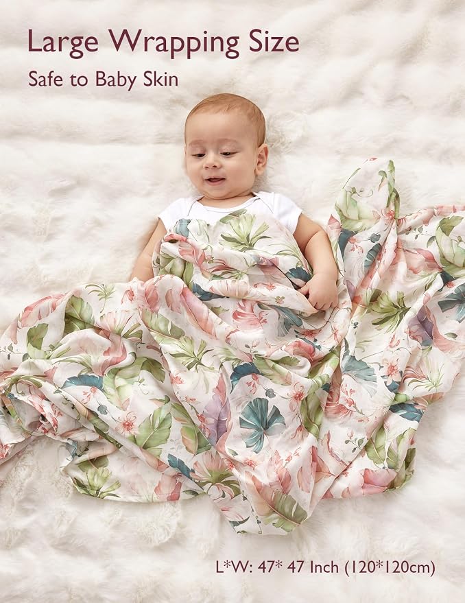 Momcozy Muslin Swaddle Blankets, Ultra Soft Neutral Registry Essentials - Image 3