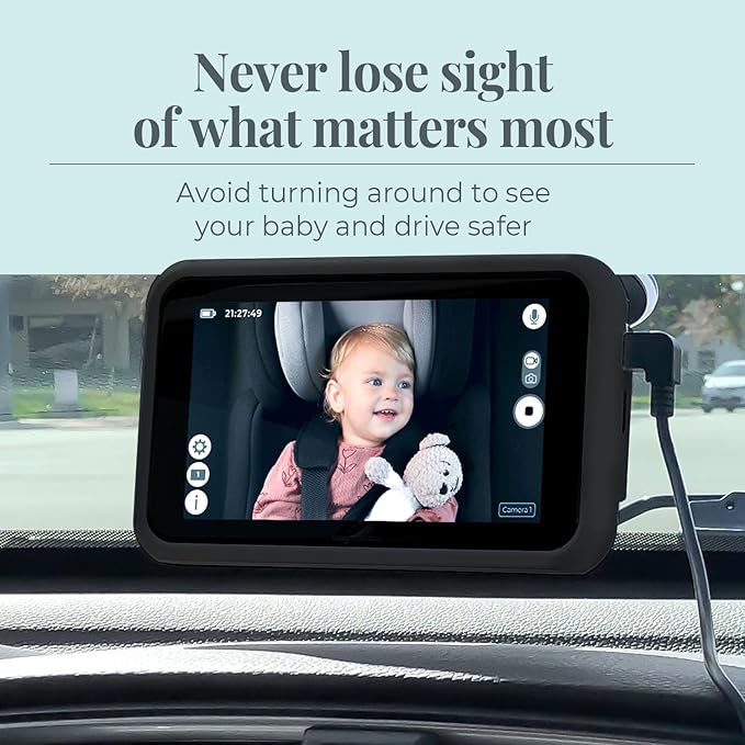 Tiny Traveler Baby Monitor Portable Baby Car Camera - Image 2