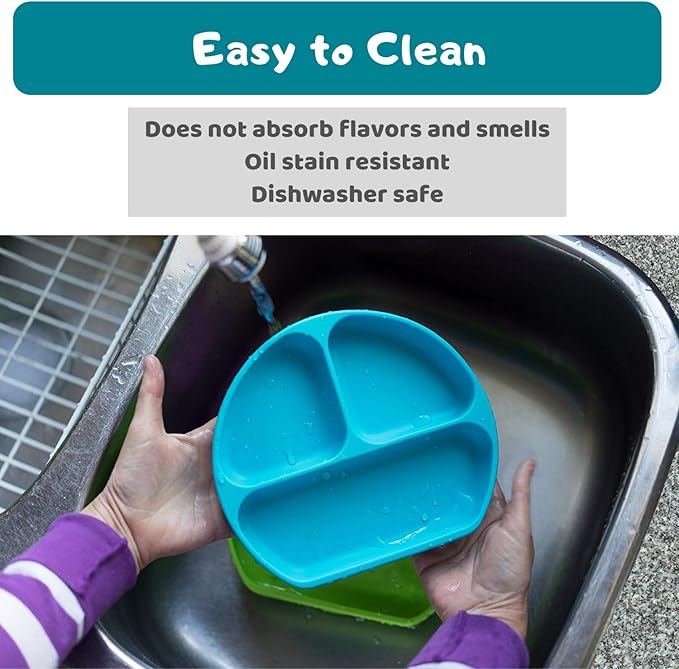 Silikong Suction Plate for Toddlers | BPA Free, 100% Food-Grade Silicone | - Image 6