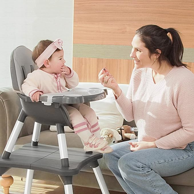 6 in 1 Baby High Chair, Convertible Highchair - Image 2