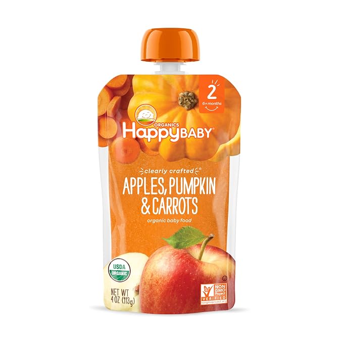 Happy Baby Organics Stage 2 Baby Food Pouches, Gluten Free, Vegan & Healthy - Image 6