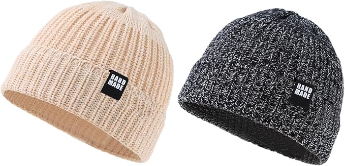 JANGANNSA Simple Knitted Baby Beanie Hip-Hop Boys Winter Hat Toddler Kids Bonnet by JANGANNSA