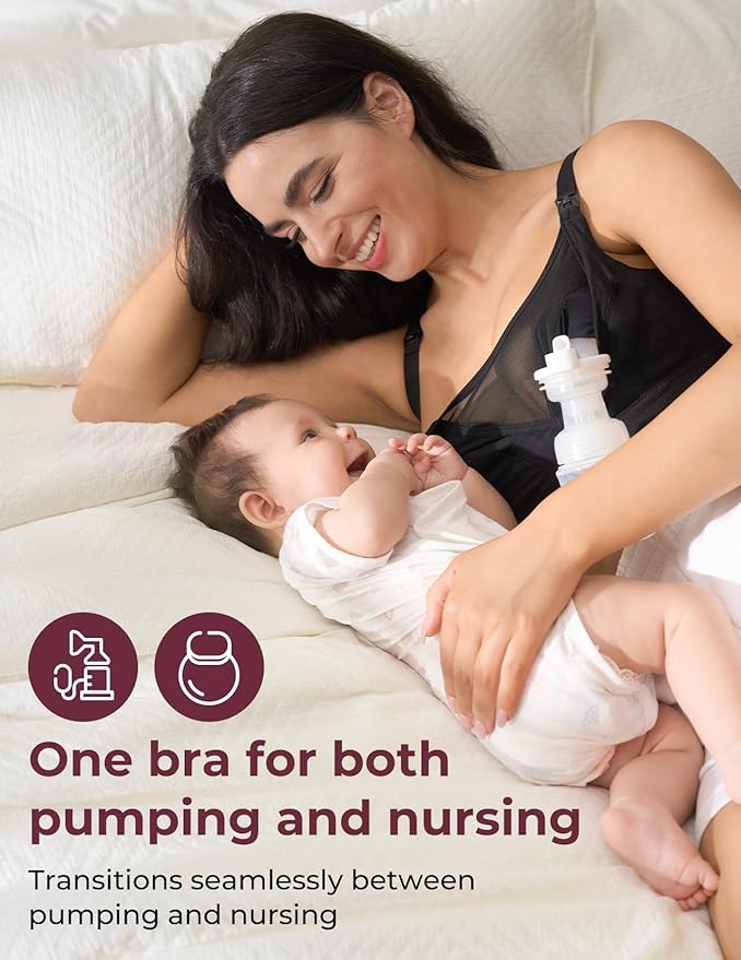 Momcozy Mesh Support Pumping Bra Hands Free Suitable - Image 3