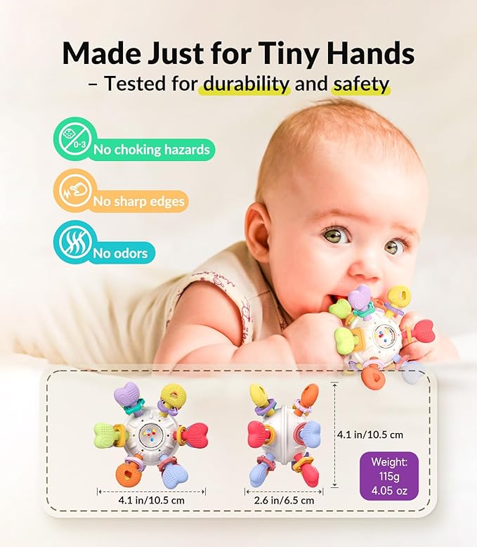 Baby Montessori Rattle & Teething Toys - Image 7