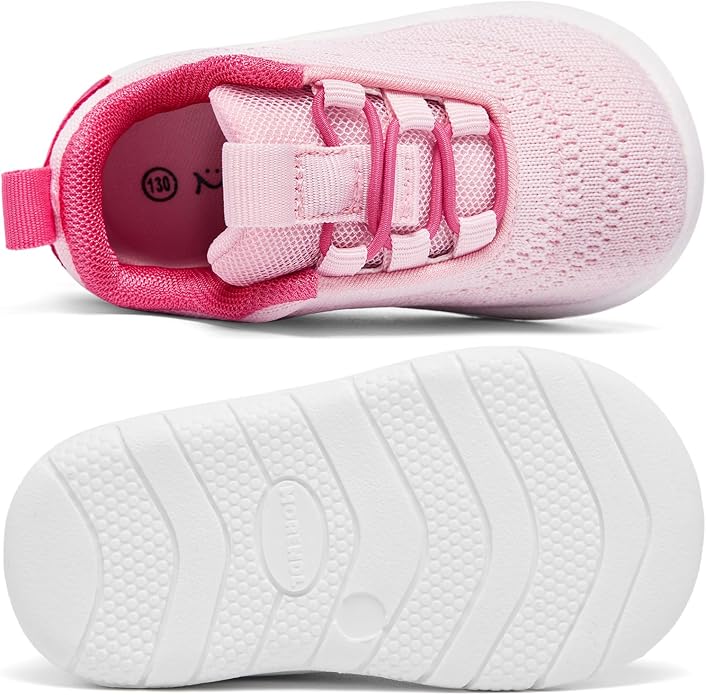 MORENDL Toddler Slip On Sneakers Baby Walking Shoes Non-Slip Breathable Unisex - Image 4