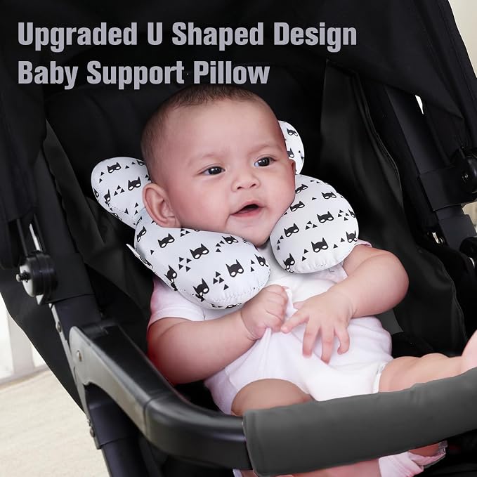 KAKIBLIN Baby Travel Pillow for Head and Neck, Upgraded Baby Support Pillow - Image 3