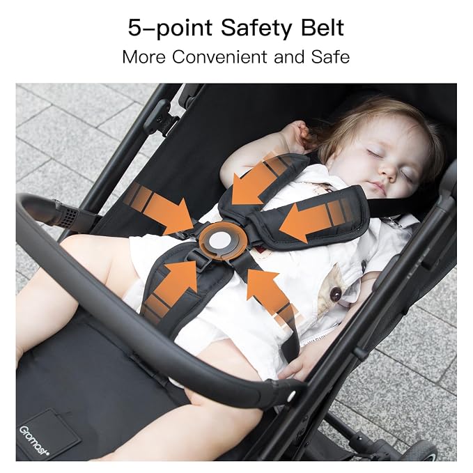 Compact Fold Baby Stroller, Lightweight Travel Toddler Stroller - Image 8