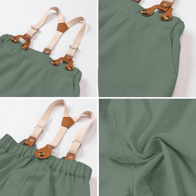 SANGTREE Boys Cotton Linen Suit Formal Set Baby Clothes Boy Gentleman Wedding - Image 6