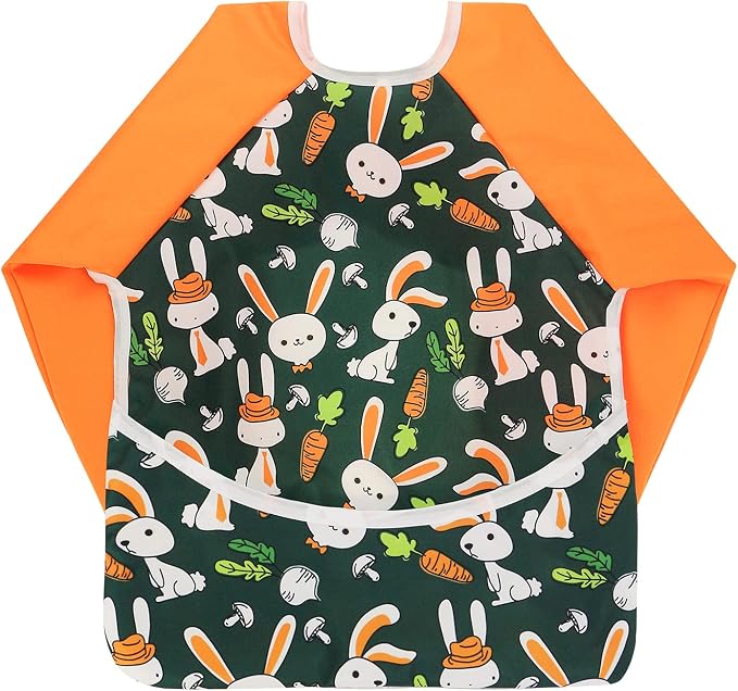 Infant Toddler Baby Waterproof Sleeved Bib, Bib by Hi+Sprout