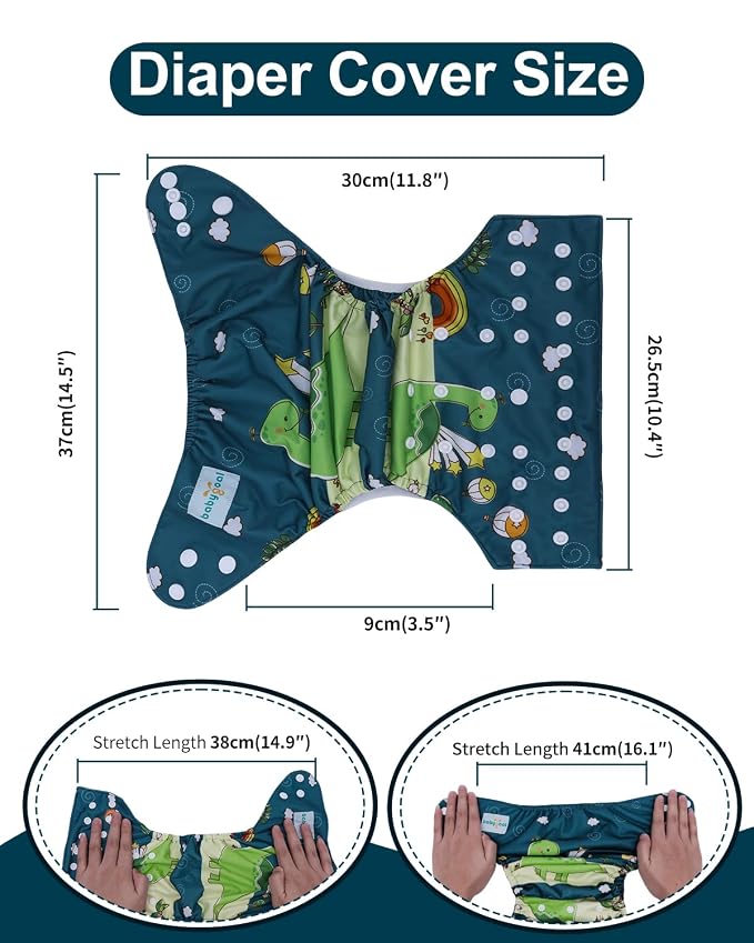 babygoal Cloth Diaper Covers 6 Pack - Image 3