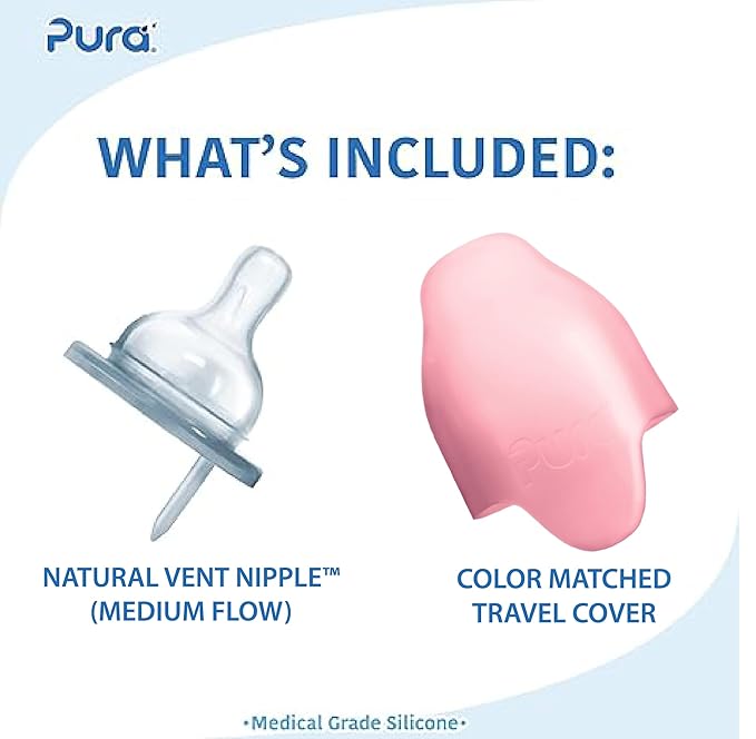 Pura Kiki 7oz Stainless Steel Insulated Infant Bottle – Includes Silicone - Image 2