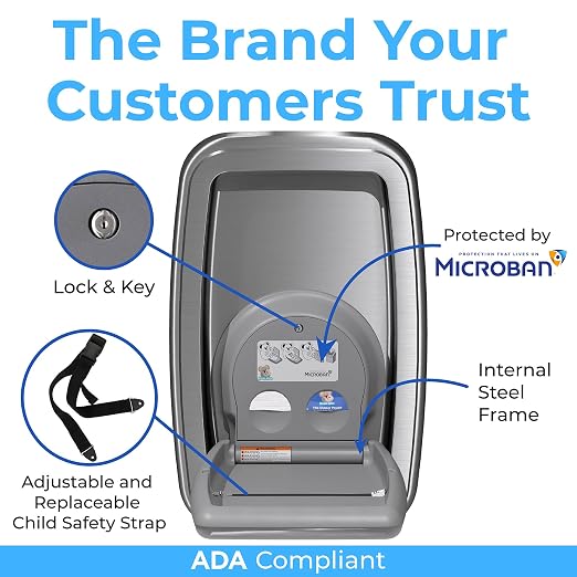Koala Kare Baby Changing Station Vertical Surface-Mounted, Model KB311-SSWM - Image 6