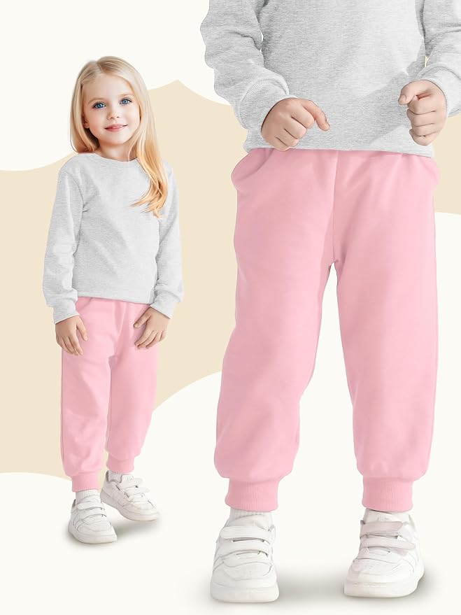 HXP 3 Pack Toddler Sweatpants Cotton Toddler Boys Girls Unisex Sweatpants Pants - Image 4