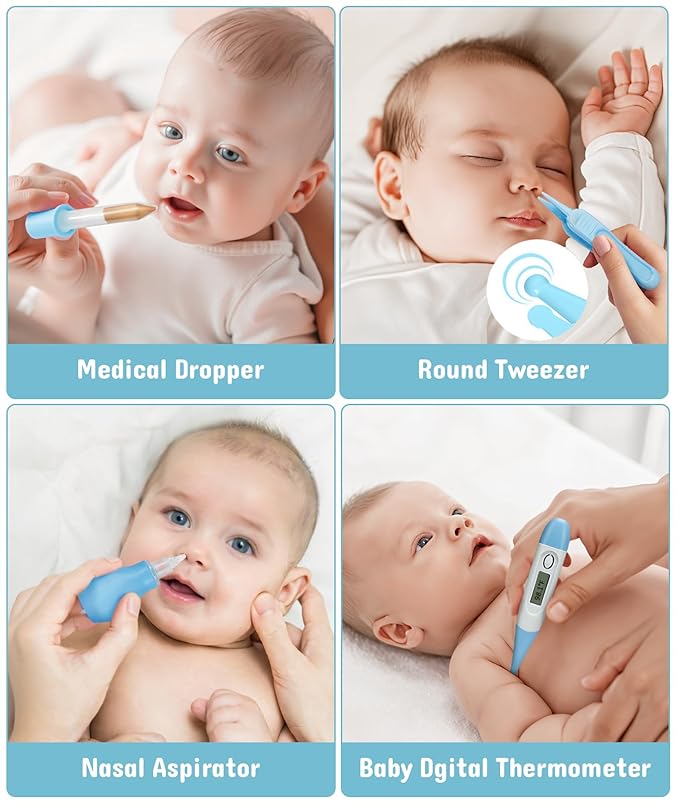 Baby Healthcare and Grooming Kit, Electric Safety Nail Trimmer Baby Nursery Kit - Image 6