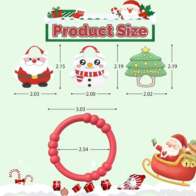 Christmas Baby Teething Ring - Image 2