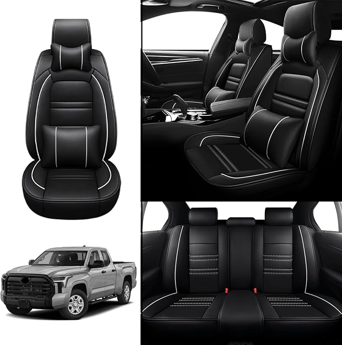 Car Seat Covers for Toyota Tundra 2000-2025 | 5-Seats Seat Covers, Waterproof - Image 2