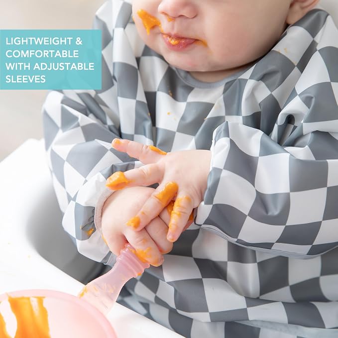 Bumkins - Sleeved Bib -For Boys & Girls, Babies & Toddlers 6-24 Months - - Image 4