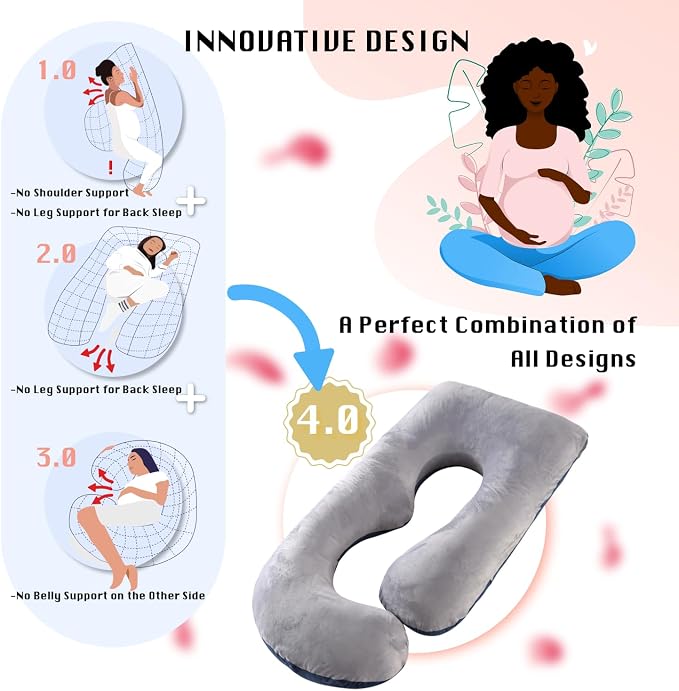 Pregnancy Pillow, Full Body Maternity Pillow 57 inch, - Image 5