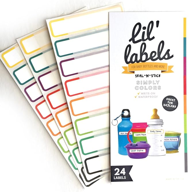 Bottle Labels, Food Pantry Label, Self-Laminating, Waterproof Kids Name Labels - Image 2