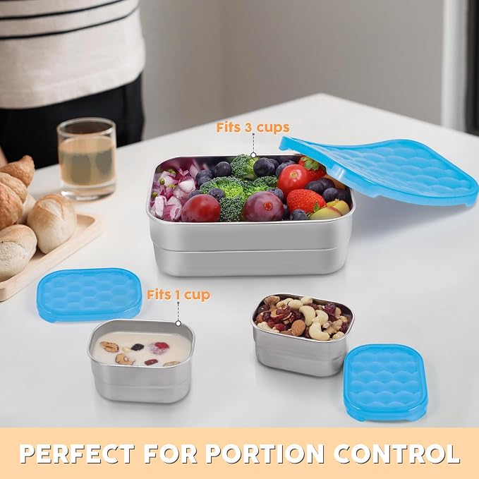 Small Stainless Steel Lunch Containers - Image 6