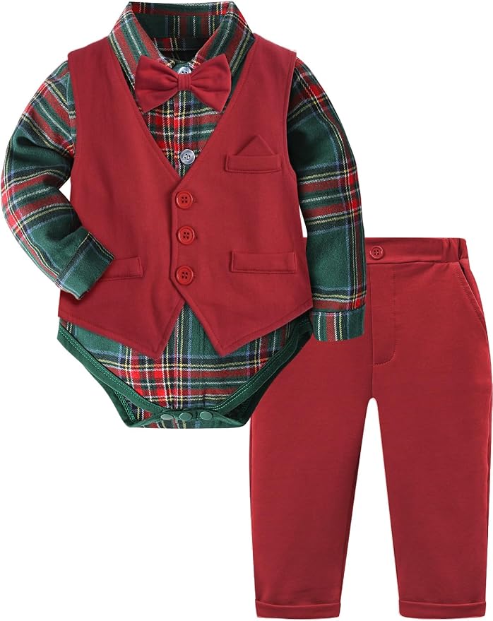 A&J DESIGN Baby Boy Suits Clothes Infant Toddler Formal Gentleman Outfits by AJDESIGN