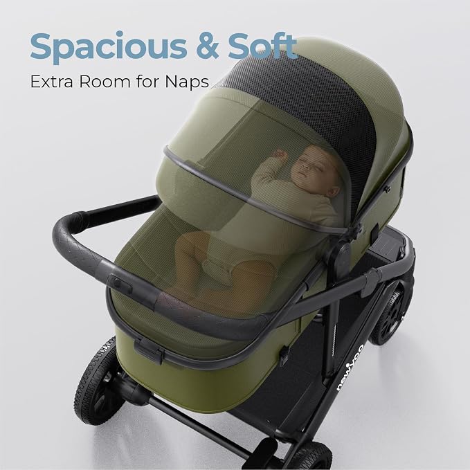 newyoo Bassinet Stroller for Newborn, Nestro 516M, Baby/Infant Strollers w - Image 6