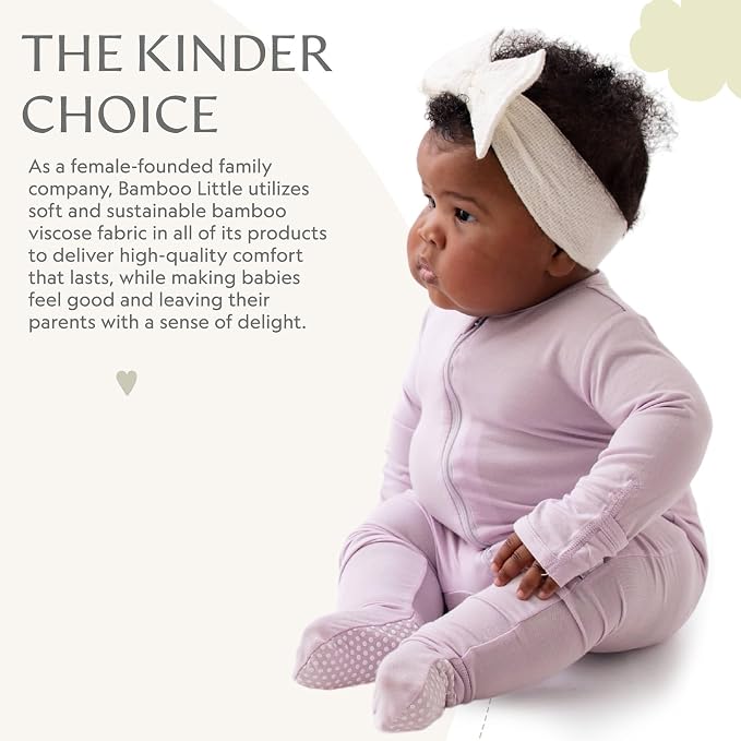 Bamboo Little Soft Baby Footie Pajamas, Baby Clothes, Newborn Sleepers - Image 6
