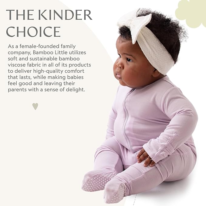 Bamboo Little Soft Baby Footie Pajamas, Baby Clothes, Newborn Sleepers - Image 6