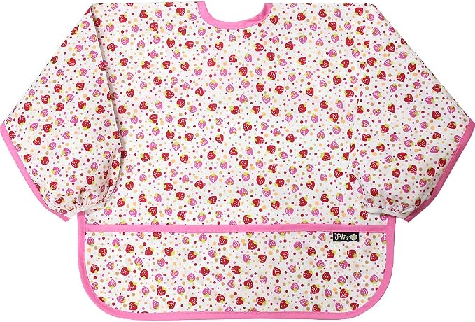 Long Sleeve Waterproof Bib for Toddlers – Feeding Smock for Baby Mealtime by Plie
