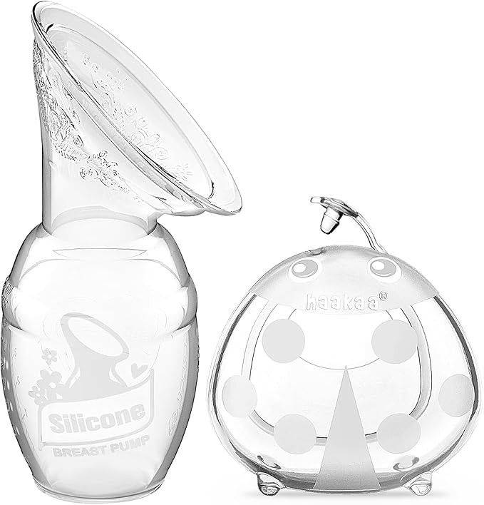 haakaa Silicone Breast Pump and Ladybug Breast Shells Combo by haakaa