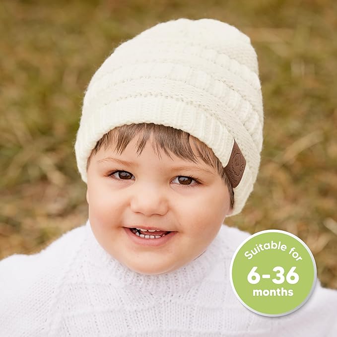3-Pack Baby Beanies for Boys, Girls - Image 2
