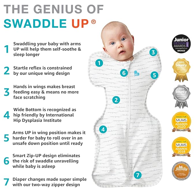 Love to Dream Swaddle UP, 5-8.5 lbs., Dramatically Better Sleep, Allow Baby to - Image 8