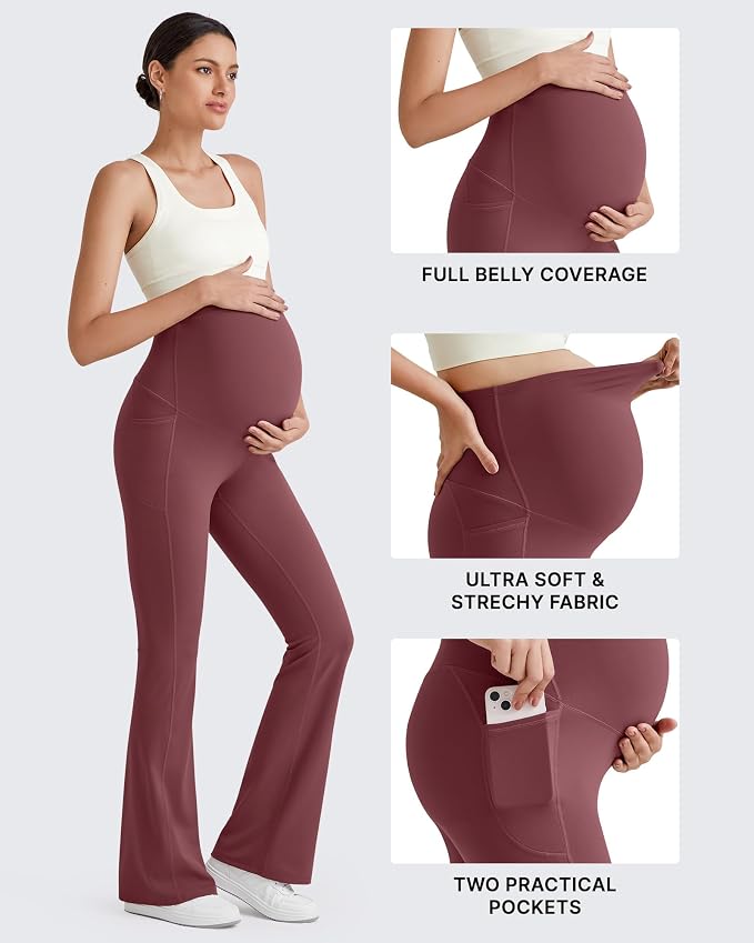 G4Free BareFeel Maternity Flare Leggings - Image 3