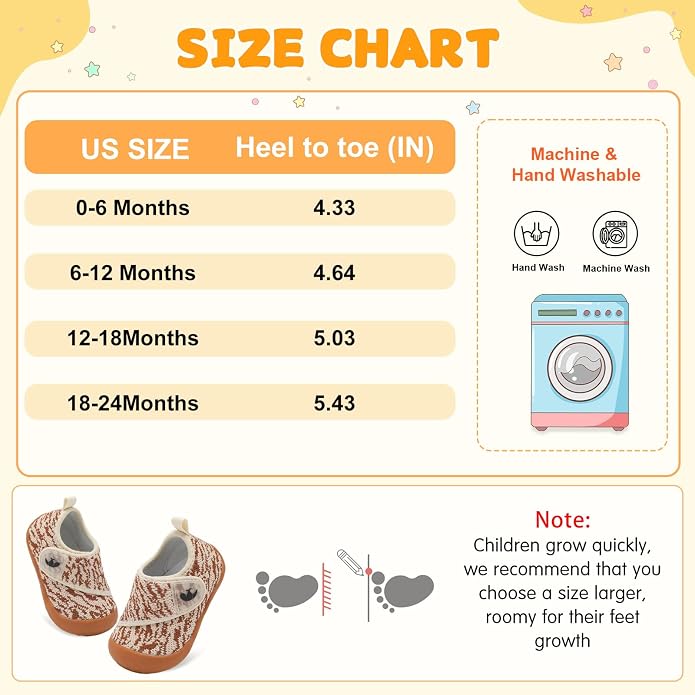 FEETCITY Baby First Walking Shoes Wide Baby Shoes Infant Sneakers Newborn Crib - Image 7
