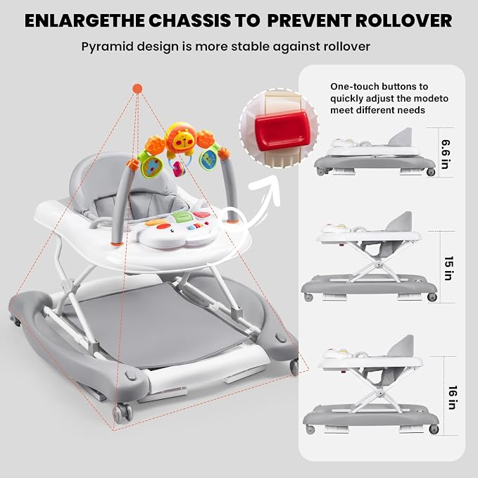 Baby Walker, 5-in-1 Baby Walkers - Image 7