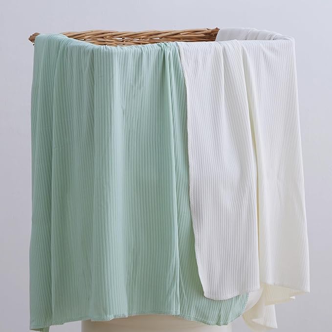 Jersey Swaddle Blanket, Ultra Soft Stretchy Receiving Blanket, Baby Girl - Image 8