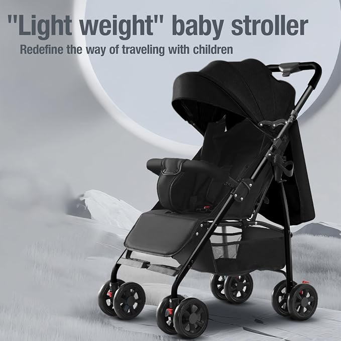 Lightweight Travel Stroller at Only 4.6 kg, Folding Compact Pushchair - Image 2