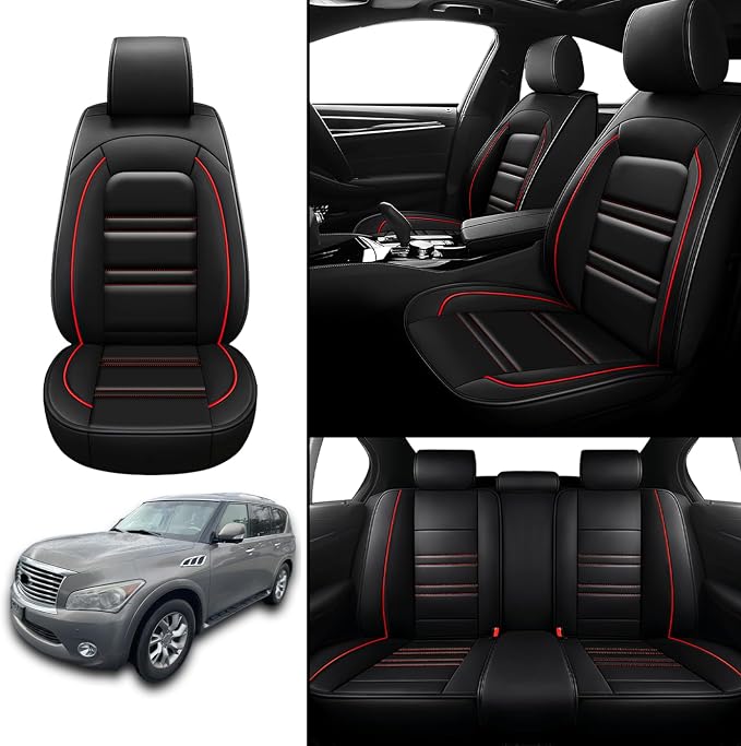 Seat Covers for Infiniti qx56 2004-2013 | 5-Seats Leather Seat Covers - Image 2