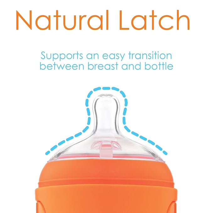 PopYum 9 oz Orange Anti-Colic Formula Making/Mixing/Dispenser Baby Bottles - Image 5