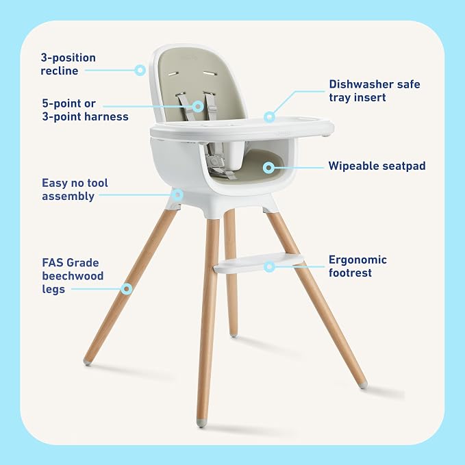 Graco Table2Table Lux Highchair, 6 Growing Stages from Infant High Chair to Big - Image 7