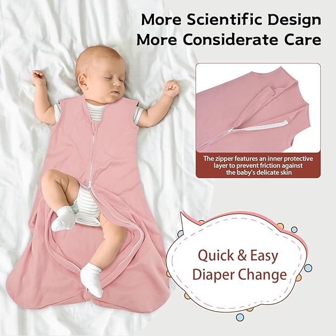 Baby Sleep Sack 6-12 Months, 100% Cotton TOG 0.5 Wearable Blanket - Image 6