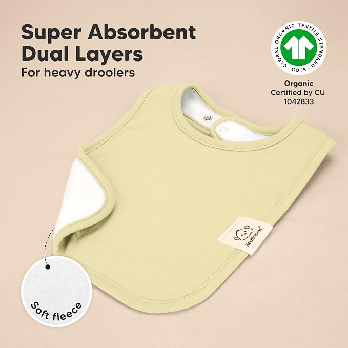 KeaBabies 8-Pack Organic Baby Bibs - Image 4