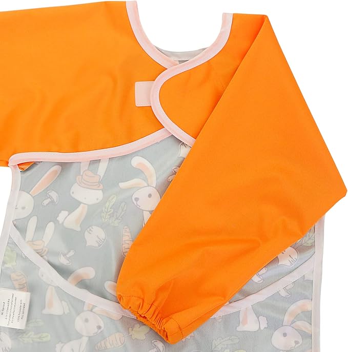 Infant Toddler Baby Waterproof Sleeved Bib, Bib - Image 4