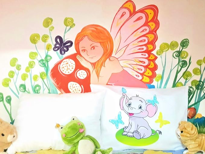 kinder Fluff Child Pillow with Pillowcase- 300T Cotton Shell & Down Alternative - Image 6