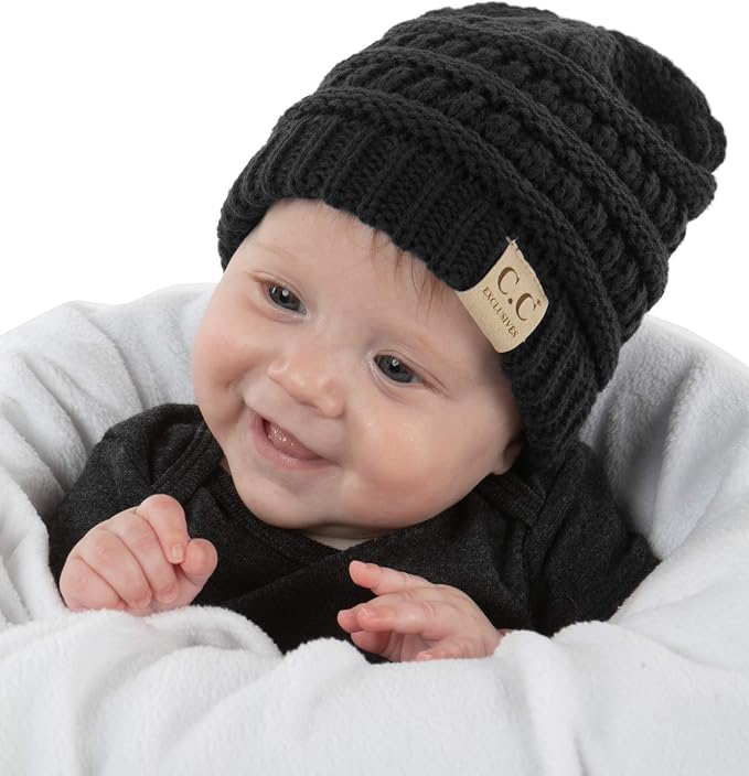 Funky Junque Baby Winter Hat – Cute Newborn Hats, Cozy Warm Infant Beanie by FunkyJunque