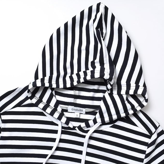 GINKANA Women's Nursing Hoodie Sweatshirt Long Sleeves Breastfeeding Maternity - Image 4