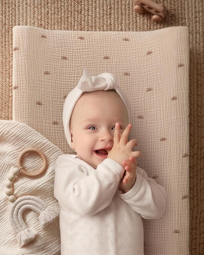 Blissful Diary Muslin Baby Changing Pad - Image 4