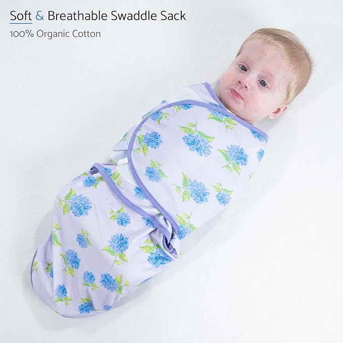 LollyBanks Baby Swaddles 100% Organic Cotton, 3-6 Months Baby Girl Swaddles - Image 2