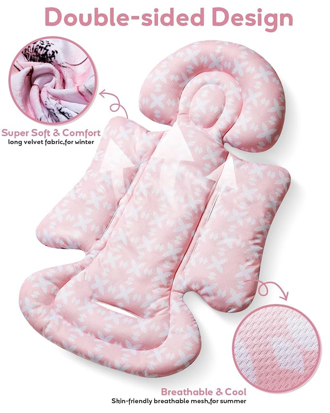 Infant Car Seat Insert, Enlarged Head Support - Image 2