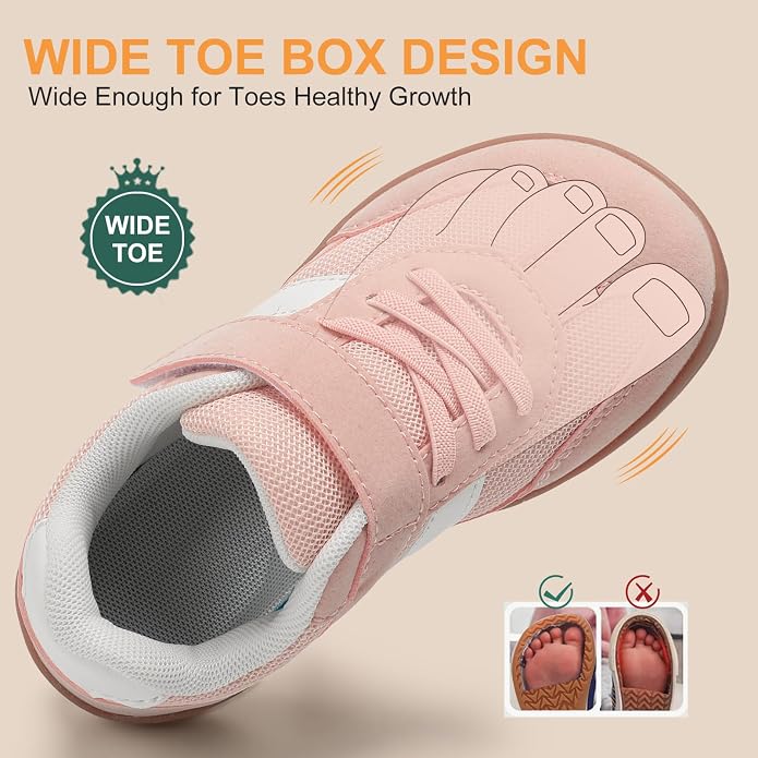 Toddler Wide Toe Box Shoes Zero Drop Minimalist Sneakers - Image 2
